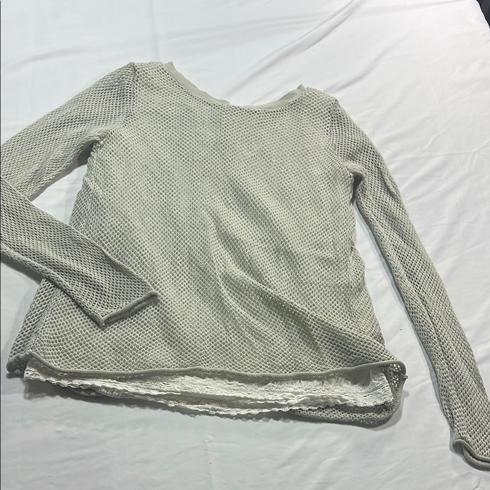 SUNDANCE spring sweater fishnet layered top size
Small - Picture 1 of 8